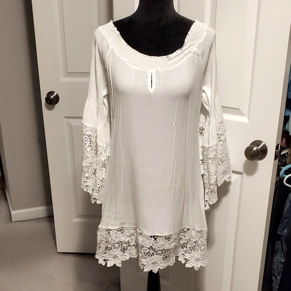 Bell Sleeved Mini Dress